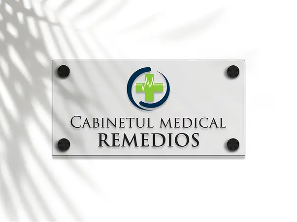 placuta personalizata prin printare uv pe plexiglass acril sablat s06