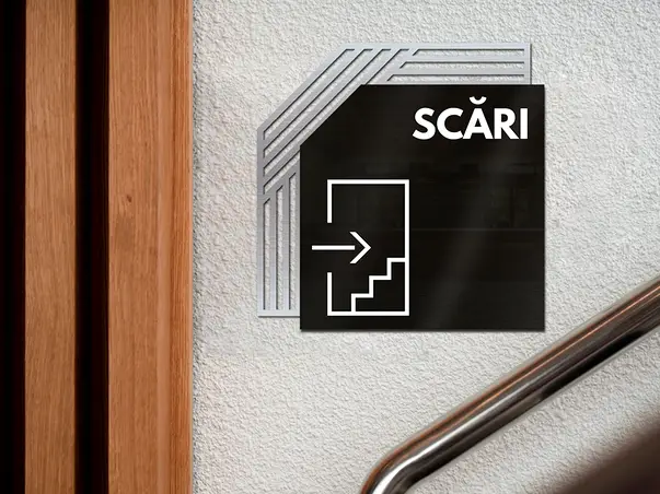 placuta personalizata print uv firme birouri unitati de cazare institutii s04