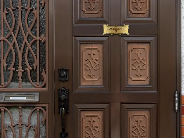 placuta usa intrare nume familie dibond gravat 15x6 2 cm diverse 1