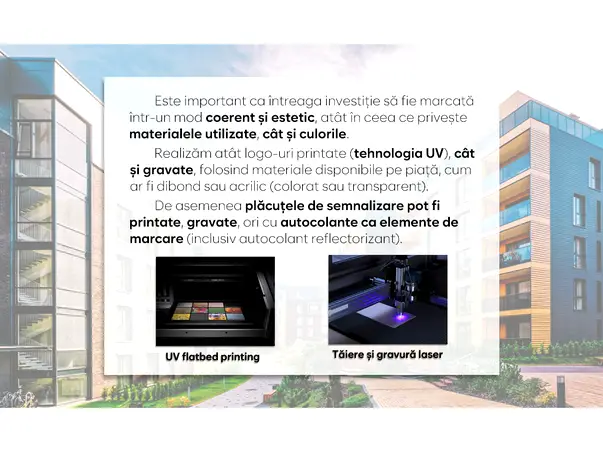 placute personalizate pentru zone complex cladire rezidentiala s4