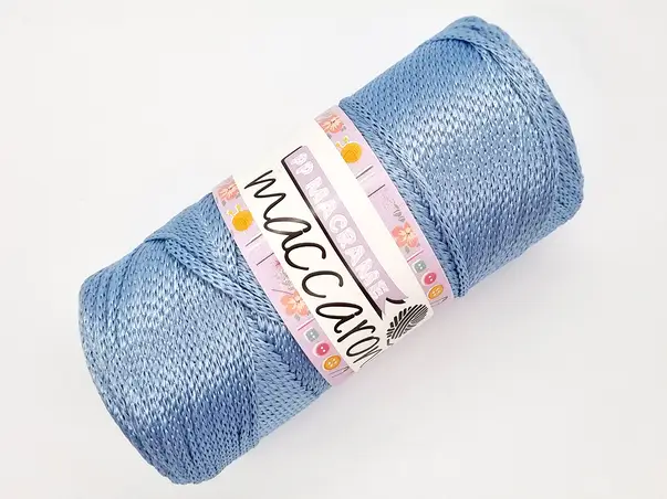 pp macrame snur colorat bleu 1 mm grosime