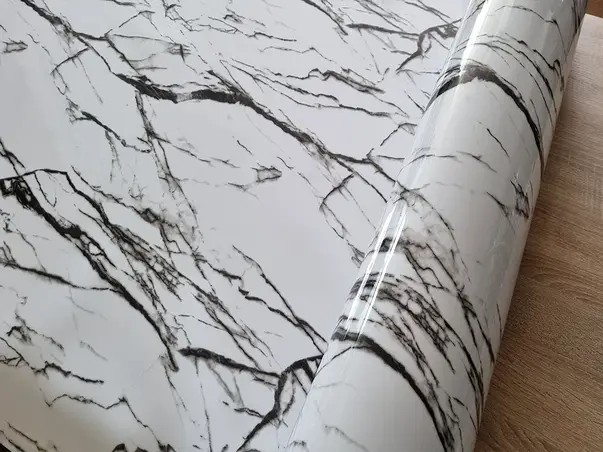 protectie blat folie marmura alba