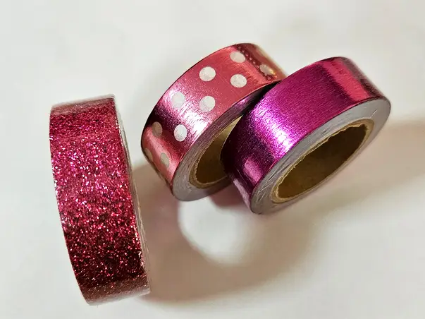 role washi magenta metalic