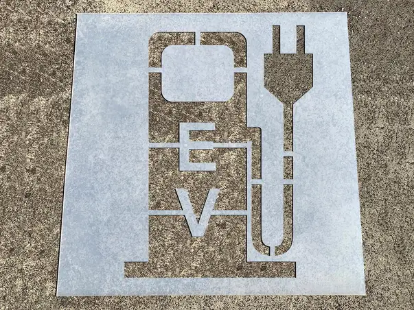 sablon de semnalizare pentru statiile de incarcare automobile electrice s6