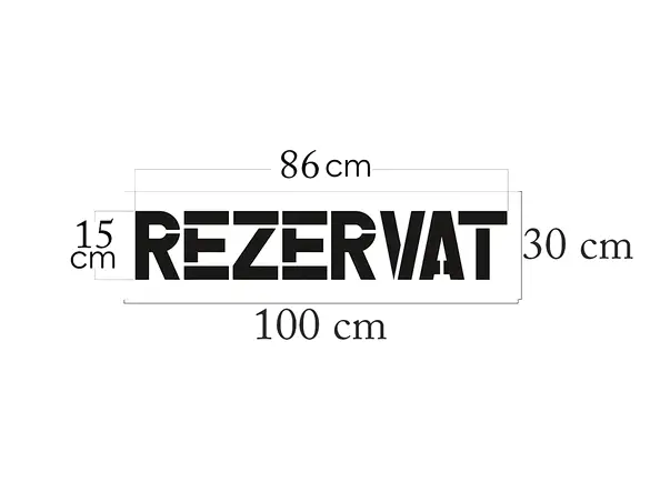 sablon rezervat pentru parcare simulare dimensiuni 5456