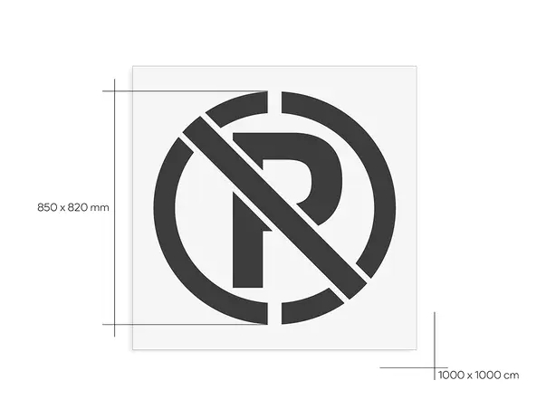 sablon semnalizare parcarea interzisa pentru parcari cai de acces rampe intrari s1