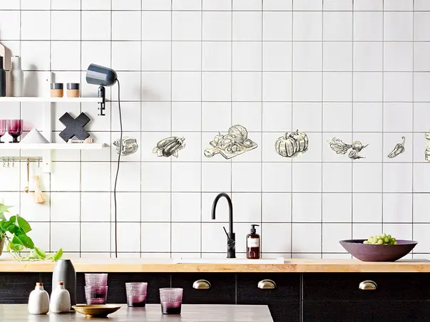 set 14 stickere bucatarie cuisine vintage s4