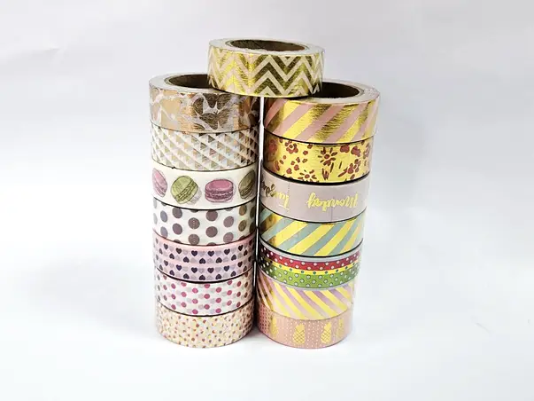 set 15 role washi tape folina mix4