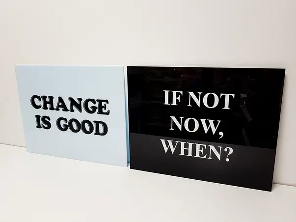 set 2 tablouri mesaj motivational