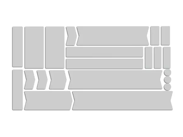 set 22 stickere de protectie universale pentru cadrul bicicletei diferite dimensiuni s00