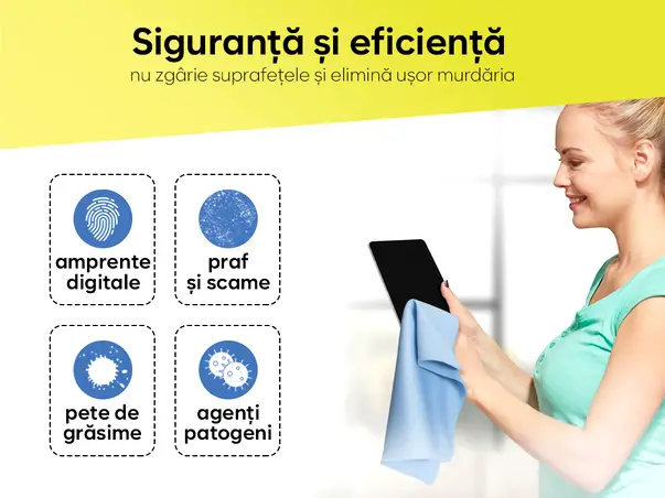 set 3 lavete microfibra ideale suprafete sensibile lentile ecrane bijuterii vesela s03