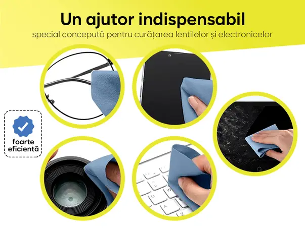 set 3 lavete microfibra ideale suprafete sensibile lentile ecrane bijuterii vesela s04