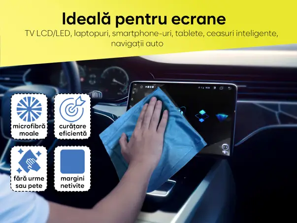 set 3 lavete microfibra ideale suprafete sensibile lentile ecrane bijuterii vesela s05