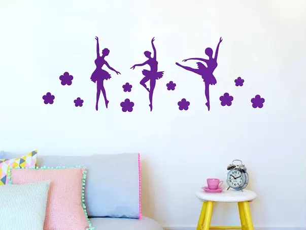 set 3 stickere balerine mov