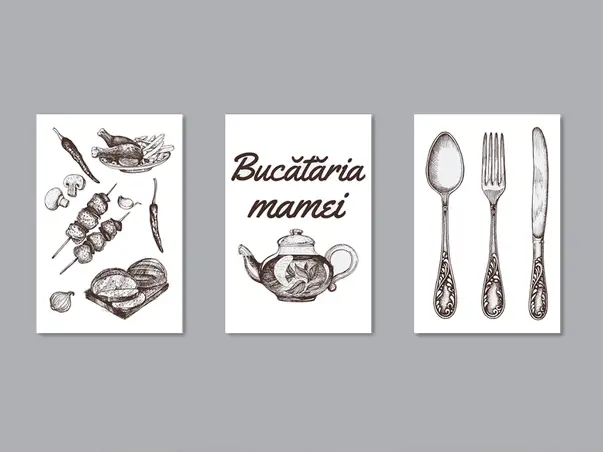 set 3 tablouri bucataria mamei