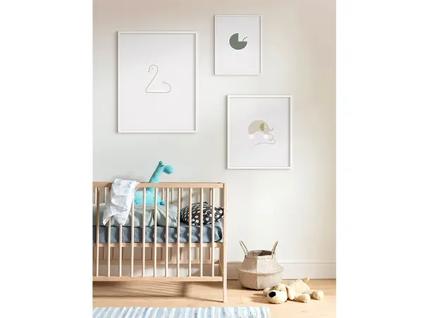 set 3 tablouri camera bebelus hello world