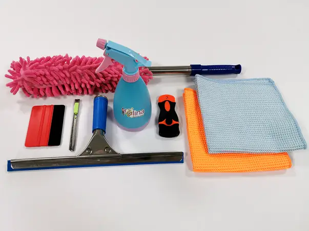 set 7 accesorii aplicare folie de sablare