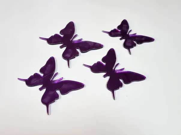 set 8 stickere fluturi mov