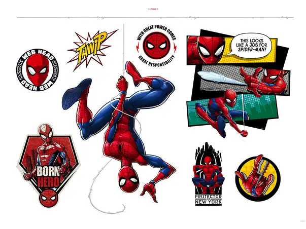 set 8 stickere spiderman