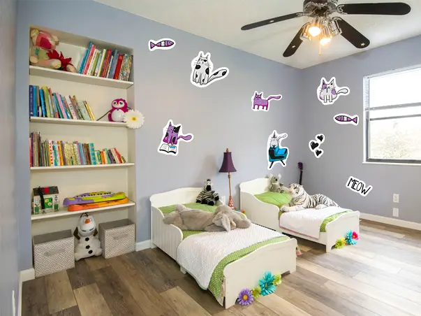 set 9 stickere pisici folina 2