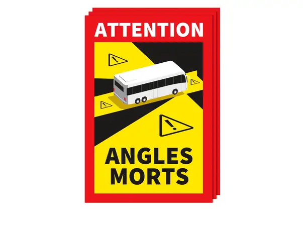 set autocolante obligatorii avertizare unghi mort franta siguranta autocar s00