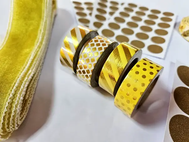 set crafting essential washi tape pentru ambal cadou personalizat