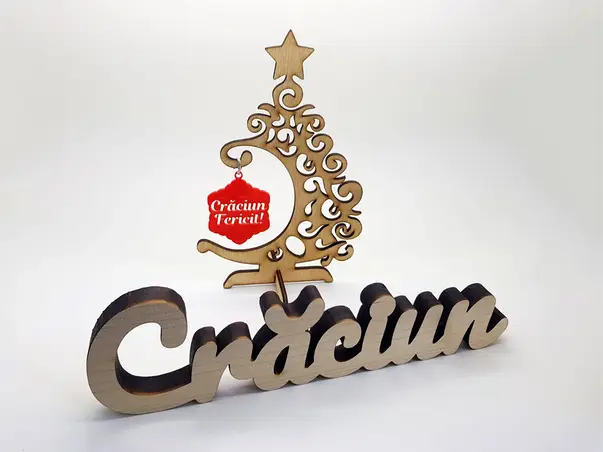 set decoratiuni craciun fericit