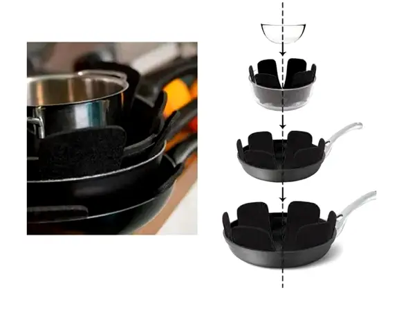 set din 6 protectie pasla pentru oale sau tigaie 3 6824