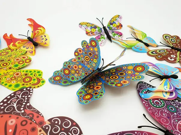 set fluturi 3d curcubeu