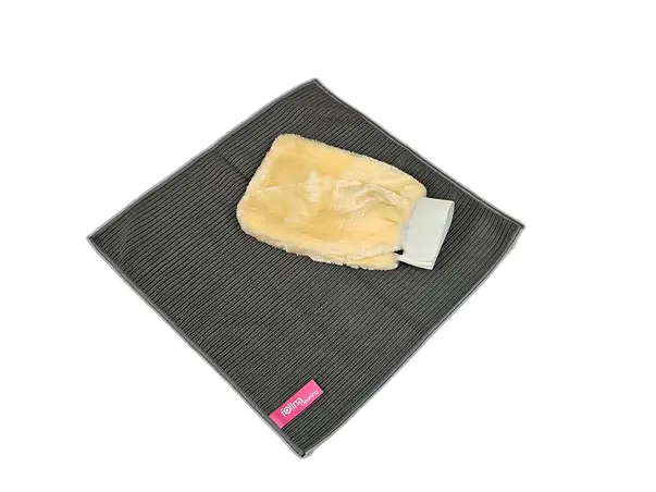 set laveta microfibra si manusa pentru praf