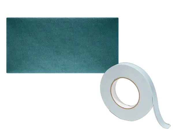 set panou turcoaz dreptunghiular si banda dublu adeziva