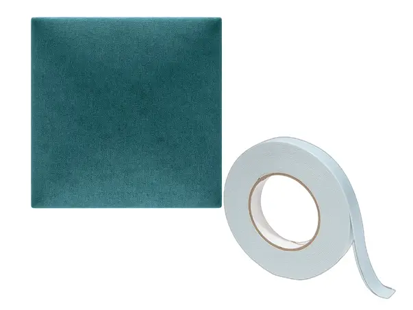 set panou turcoaz patrate si banda dublu adeziva