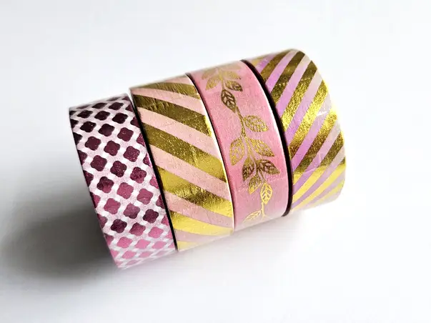 set role washi tape modele roz