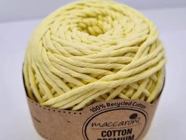 sfoara bumbac galben pastel