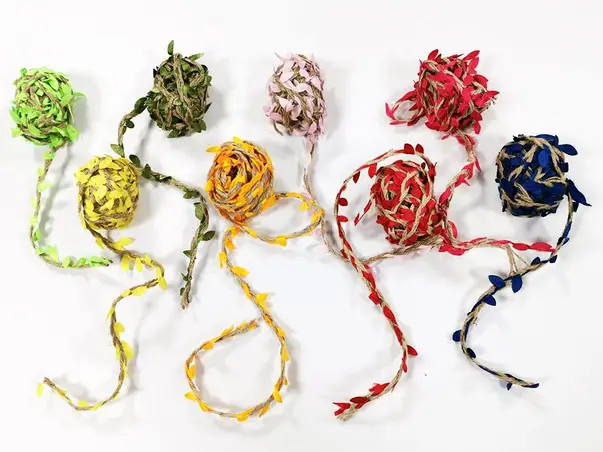 sfoara decorativa cu frunze colorate set 8 bucati