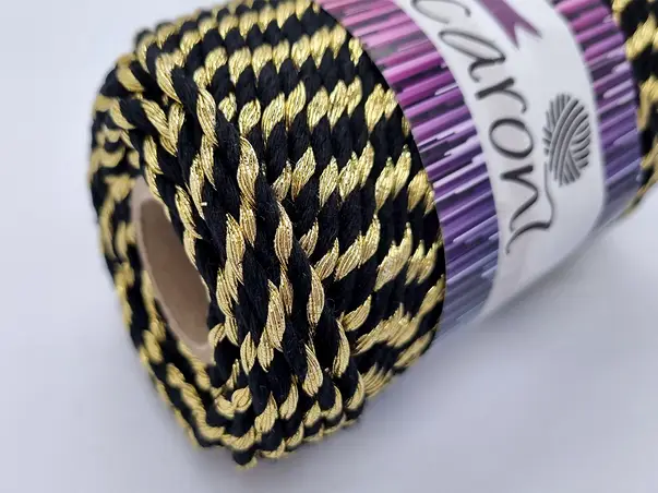 sfoara decorativa negru auriu