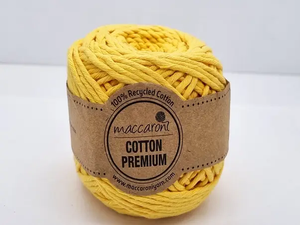sfoara galbena din bumbac maccaroni cotton premium