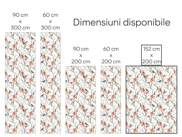 simulare autocolant print pasari color uv 5 152x200