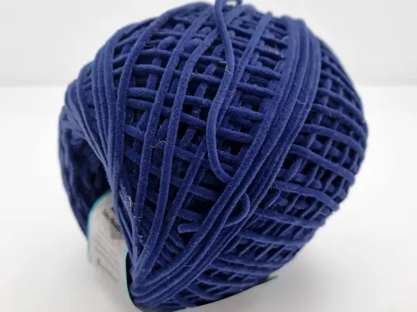 snur albastru regal textura catifelata