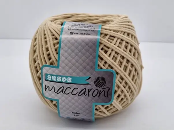 snur catifelat maccaroni suede crem