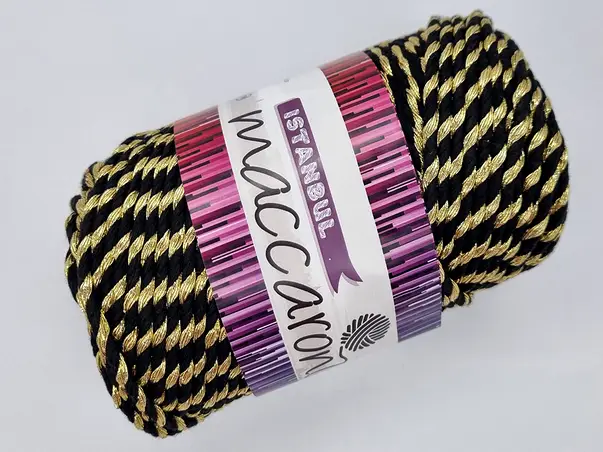 snur decorativ negru auriu