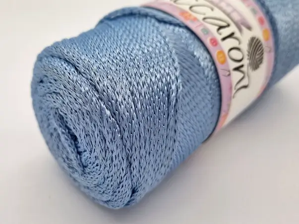 snur macrame bleu maccaroni