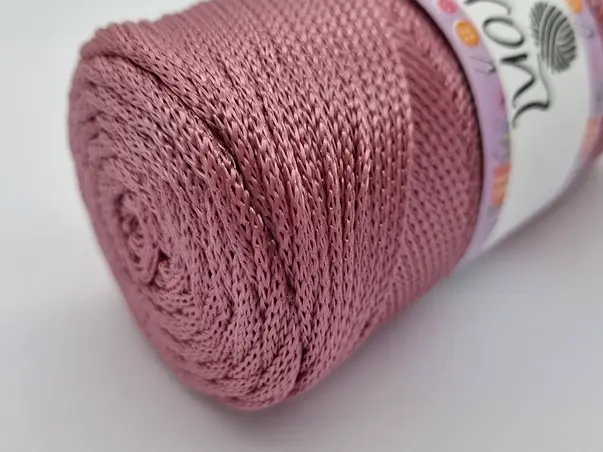 snur roz pudrat pp macrame