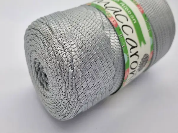 snur textil gri argintiu