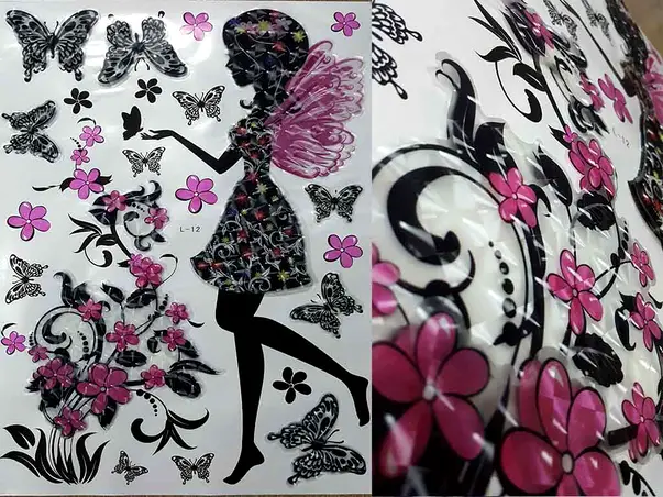 sticker 3D zana florilor