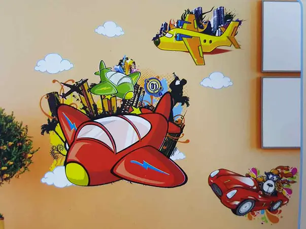 sticker 3d avion decor