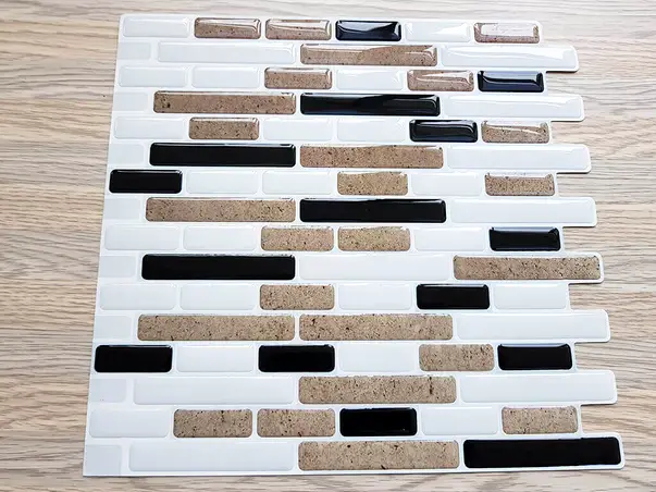 sticker 3d faianta alb negru sandy