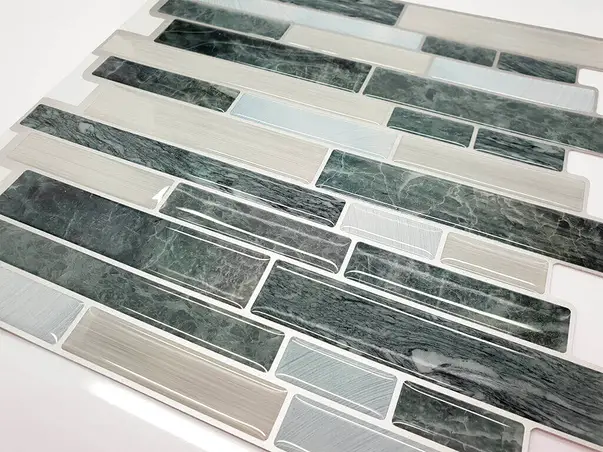 sticker 3d faianta gri grayson