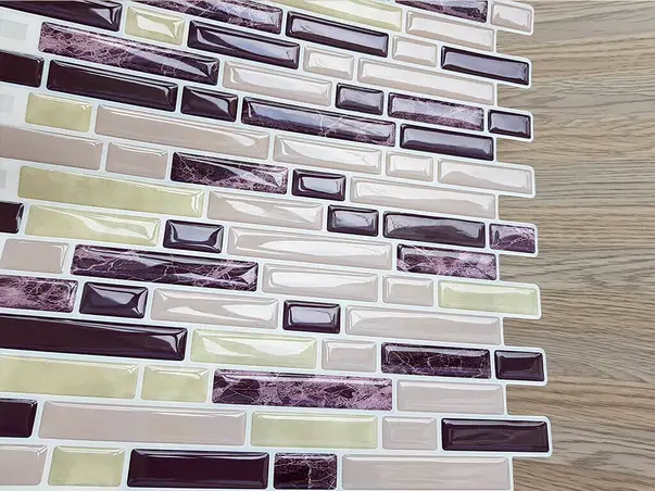 sticker 3d faianta mov pruna