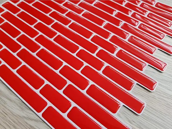 sticker 3d faianta rosie